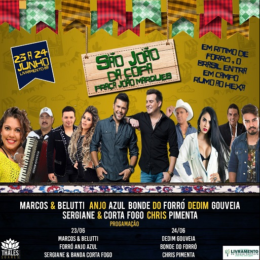 PROGRAMAÇÃO DO SÃO JOÃO DE LIVRAMENTO