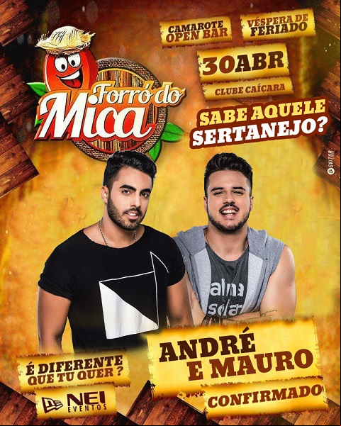 FORRÓ DO MICA 2018 CONFIRMA SUA ÚLTIMA ATRAÇÃO; ADQUIRA LOGO O SEU INGRESSO NO LOTE RELÂMPAGO